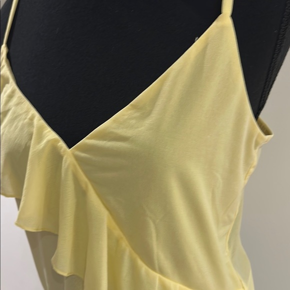 H&M Yellow Asymmetrical Ruffled Camisole Top - Picture 4 of 7